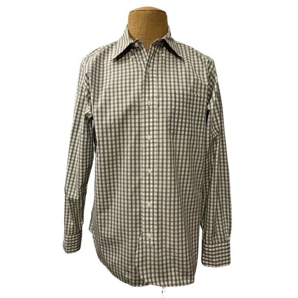 Brooks Brothers Black Fleece Thom Browne Gray White Gingham Cotton Size BB1 - Picture 1 of 12
